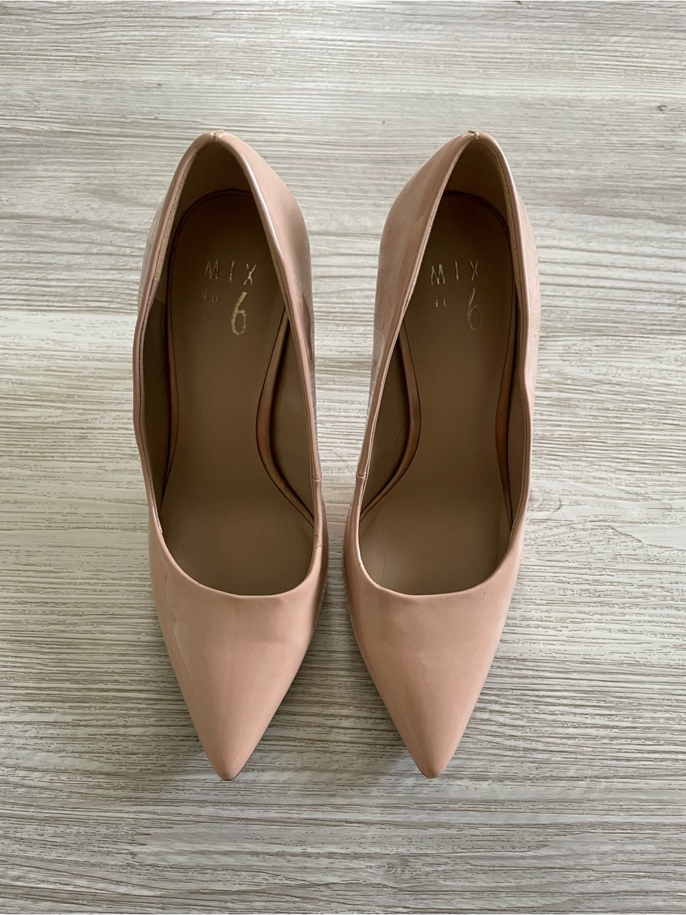 Pointed-Toe Nude Pink Women's Pumps